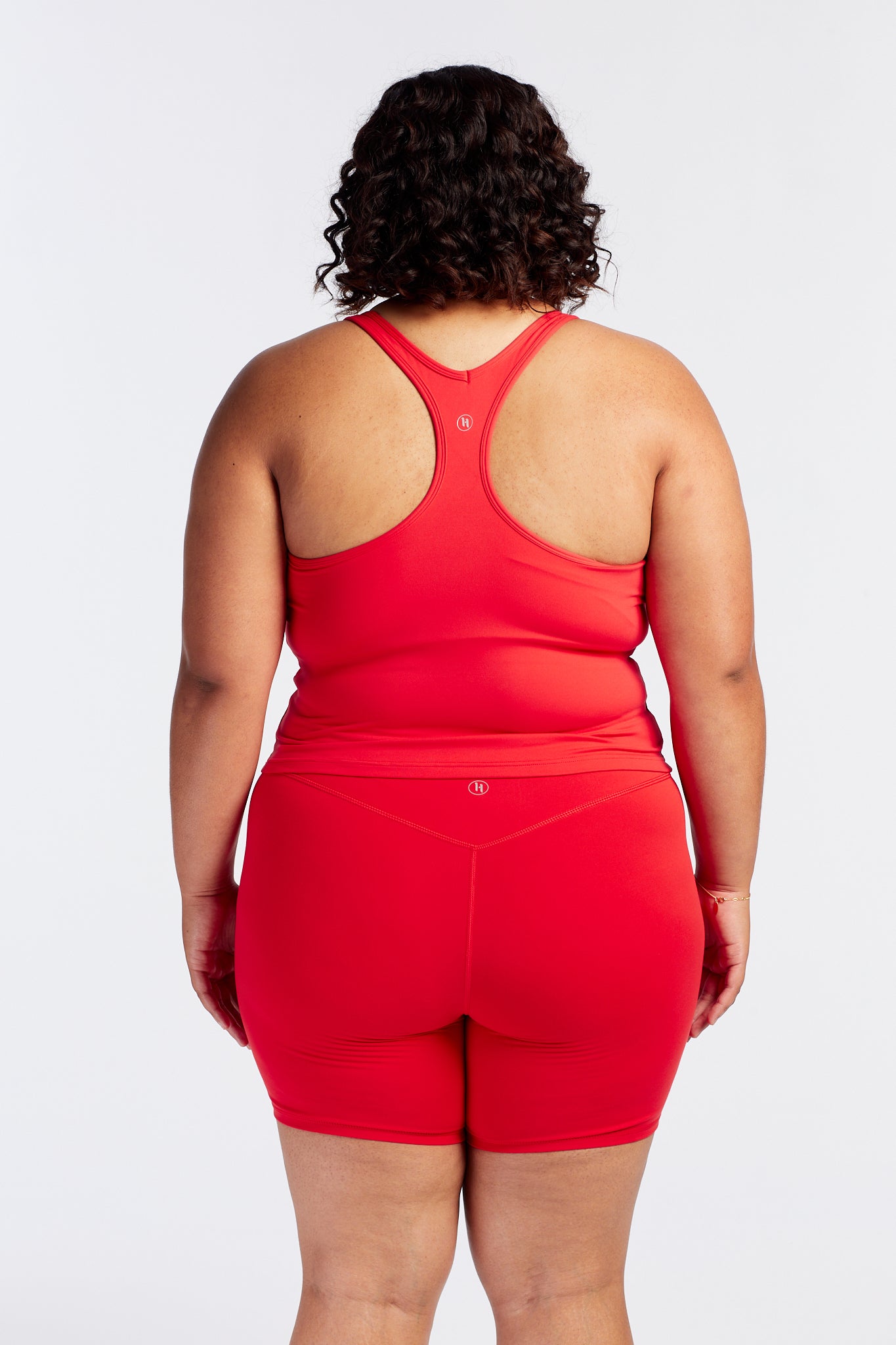 SUMMER PERFORMANCE CROP SINGLET HIBISCUS