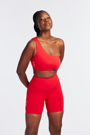 SUMMER LUXE OFF THE SHOULDER BRA HIBISCUS