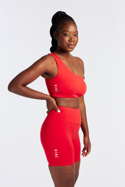 SUMMER LUXE OFF THE SHOULDER BRA HIBISCUS