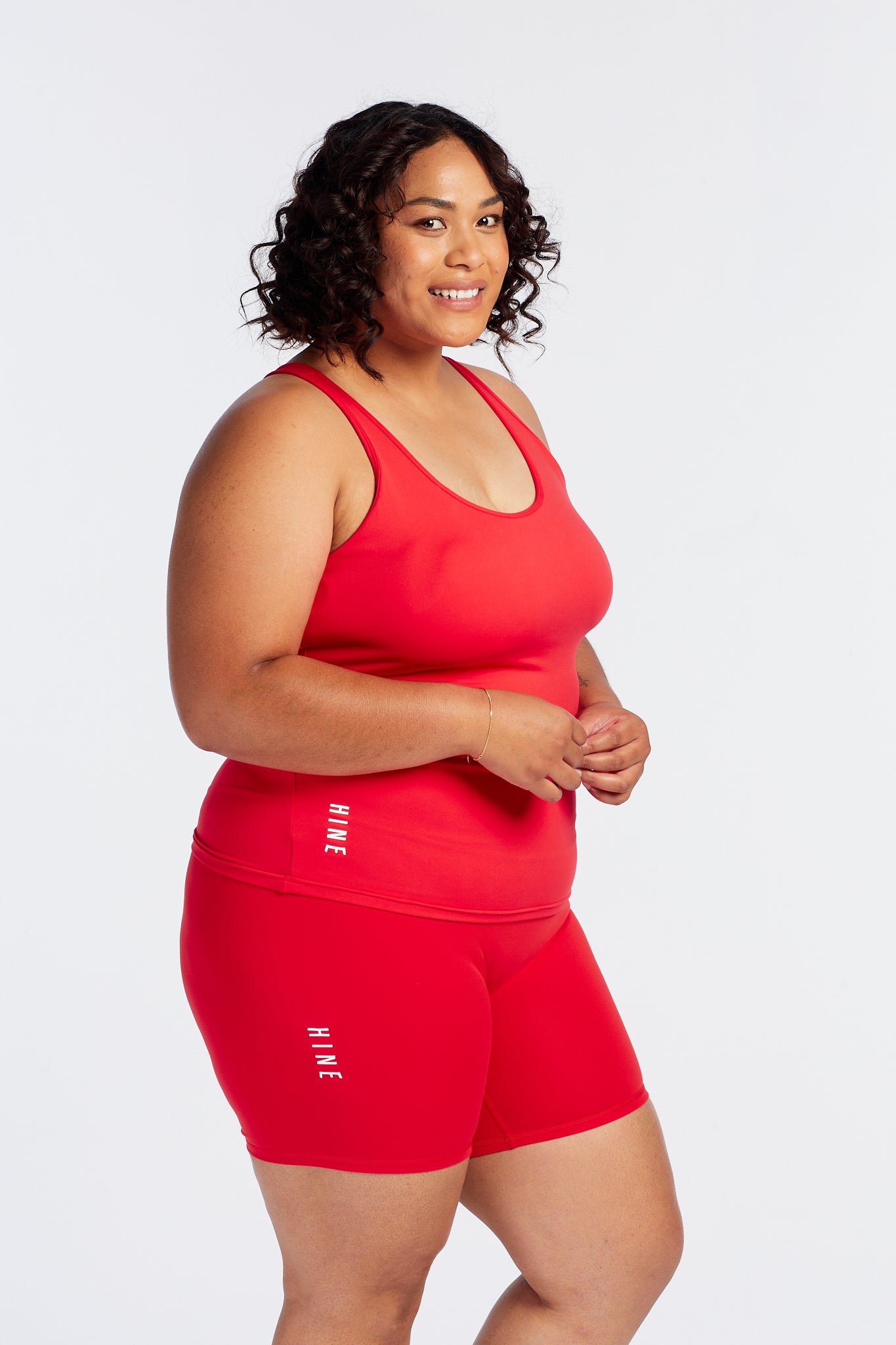 SUMMER PERFORMANCE SINGLET HIBISCUS