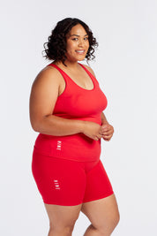 SUMMER PERFORMANCE SINGLET HIBISCUS