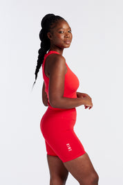 SUMMER SIGNATURE CROP TANK HIBISCUS