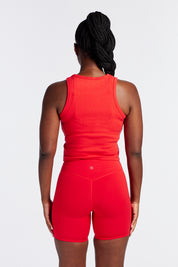 SUMMER SIGNATURE CROP TANK HIBISCUS