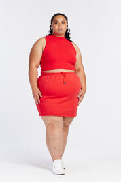 SUMMER LEISURE SKIRT HIBISCUS