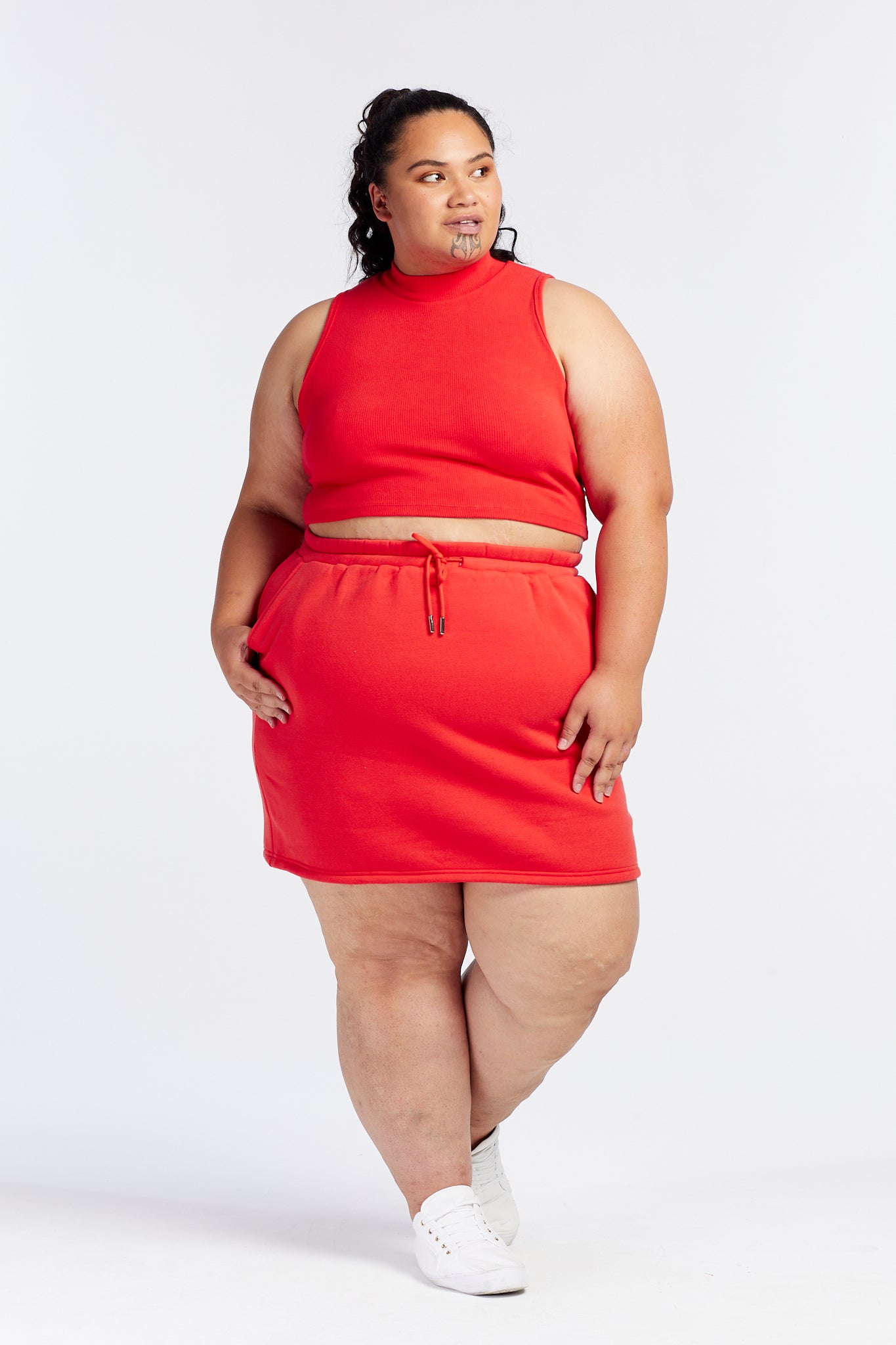 SUMMER LEISURE SKIRT HIBISCUS