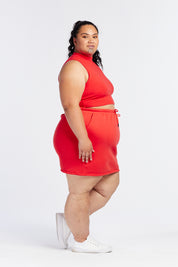 SUMMER LEISURE SKIRT HIBISCUS