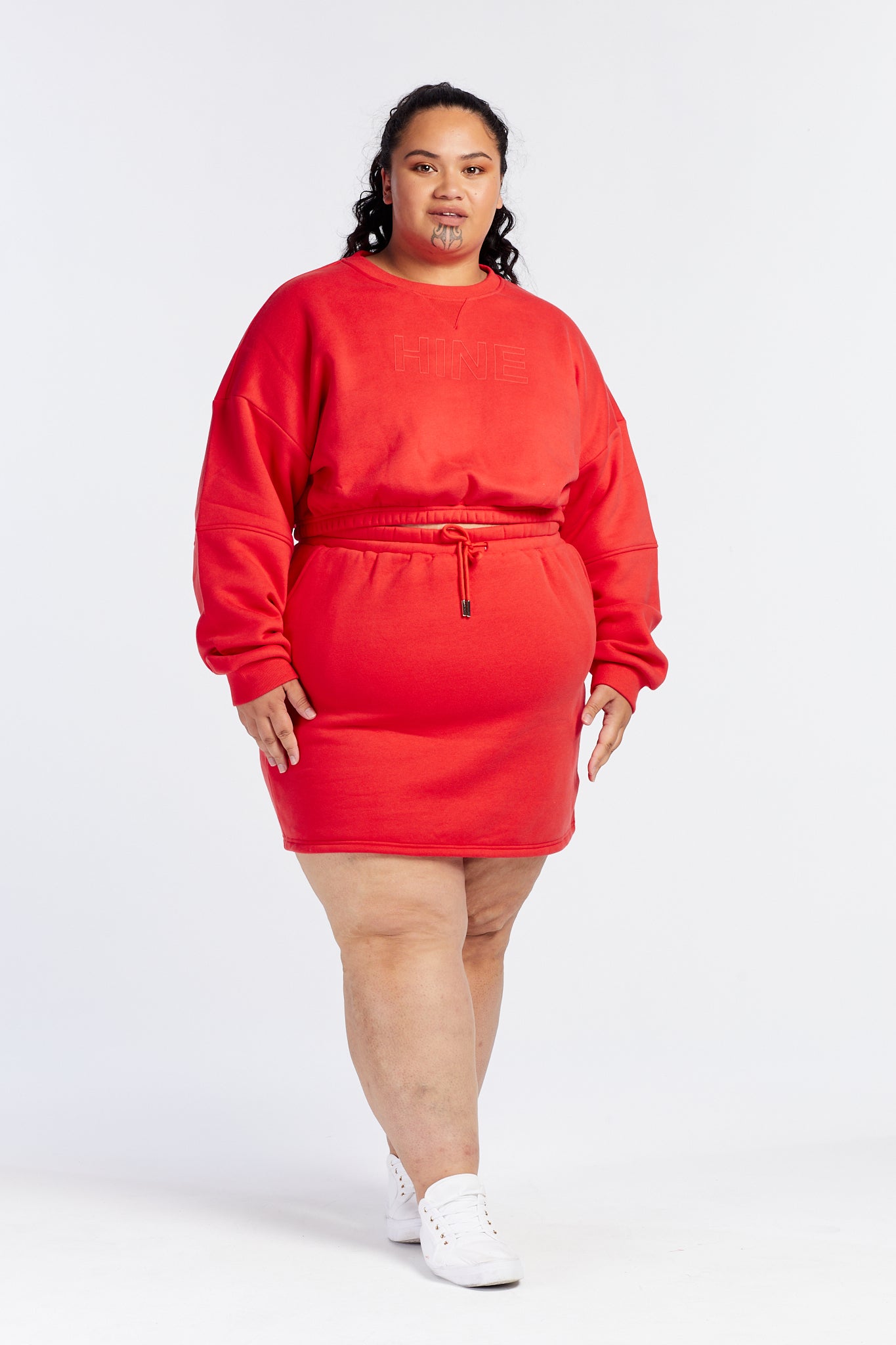 SUMMER LEISURE CROP CREW HIBISCUS