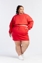 SUMMER LEISURE CROP CREW HIBISCUS