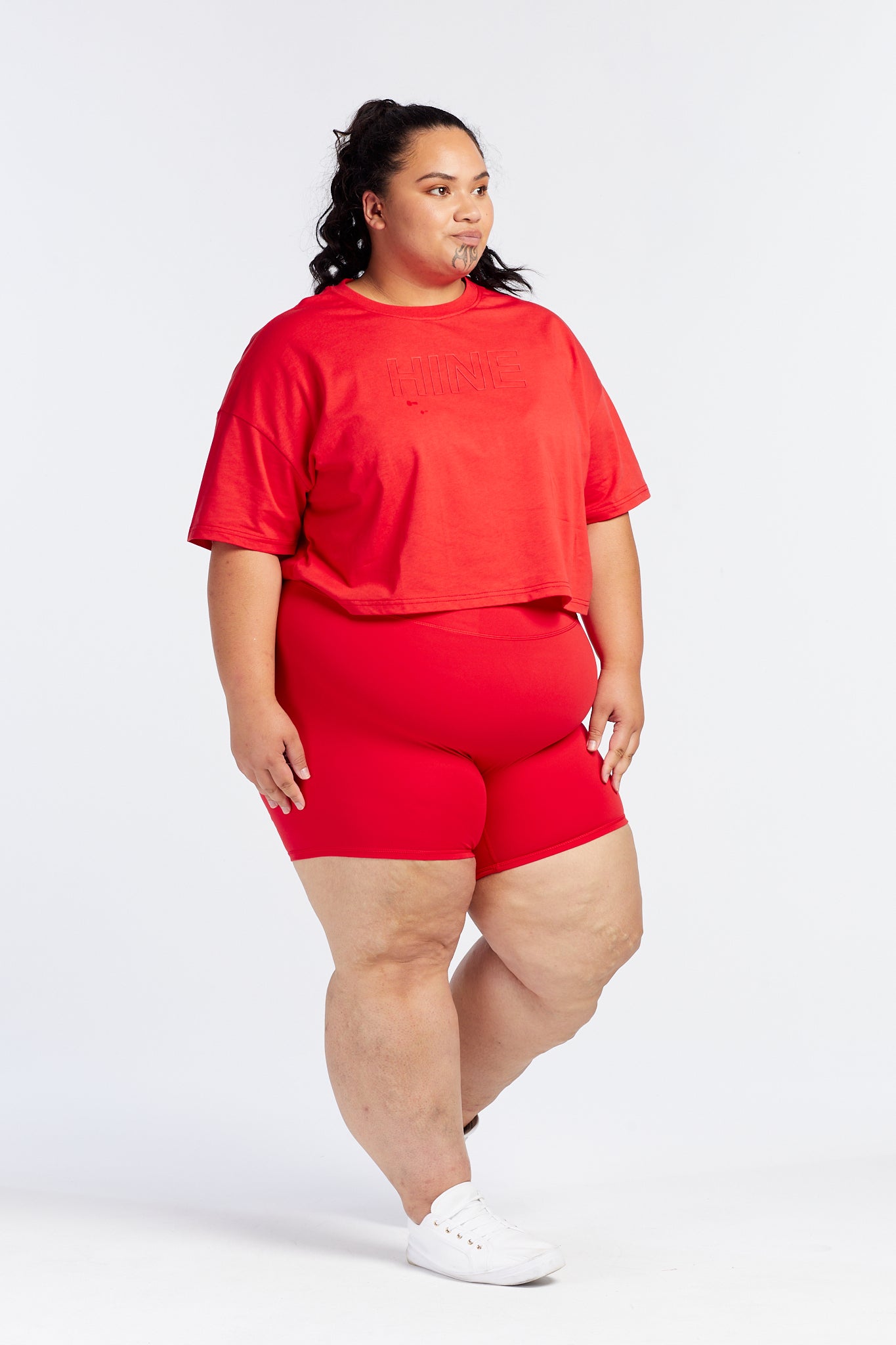 THE ORIGINAL CROP TEE HIBISCUS