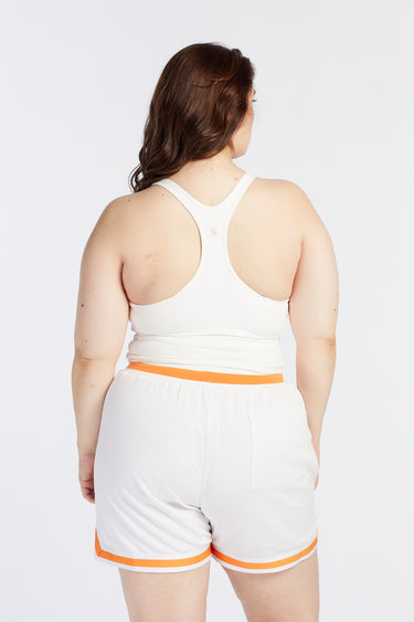 SUMMER PERFORMANCE CROP SINGLET PEARL