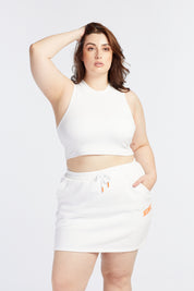 SUMMER HIGH NECK CROP PEARL