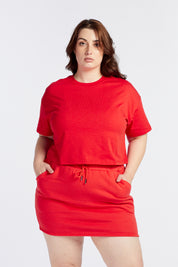 THE ORIGINAL CROP TEE HIBISCUS