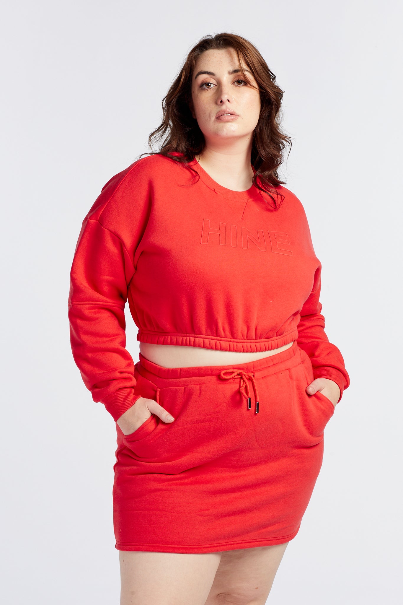 SUMMER LEISURE CROP CREW HIBISCUS