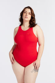 SUMMER SLEEK BODYSUIT HIBISCUS