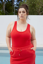 SUMMER VIBE BODYSUIT HIBISCUS