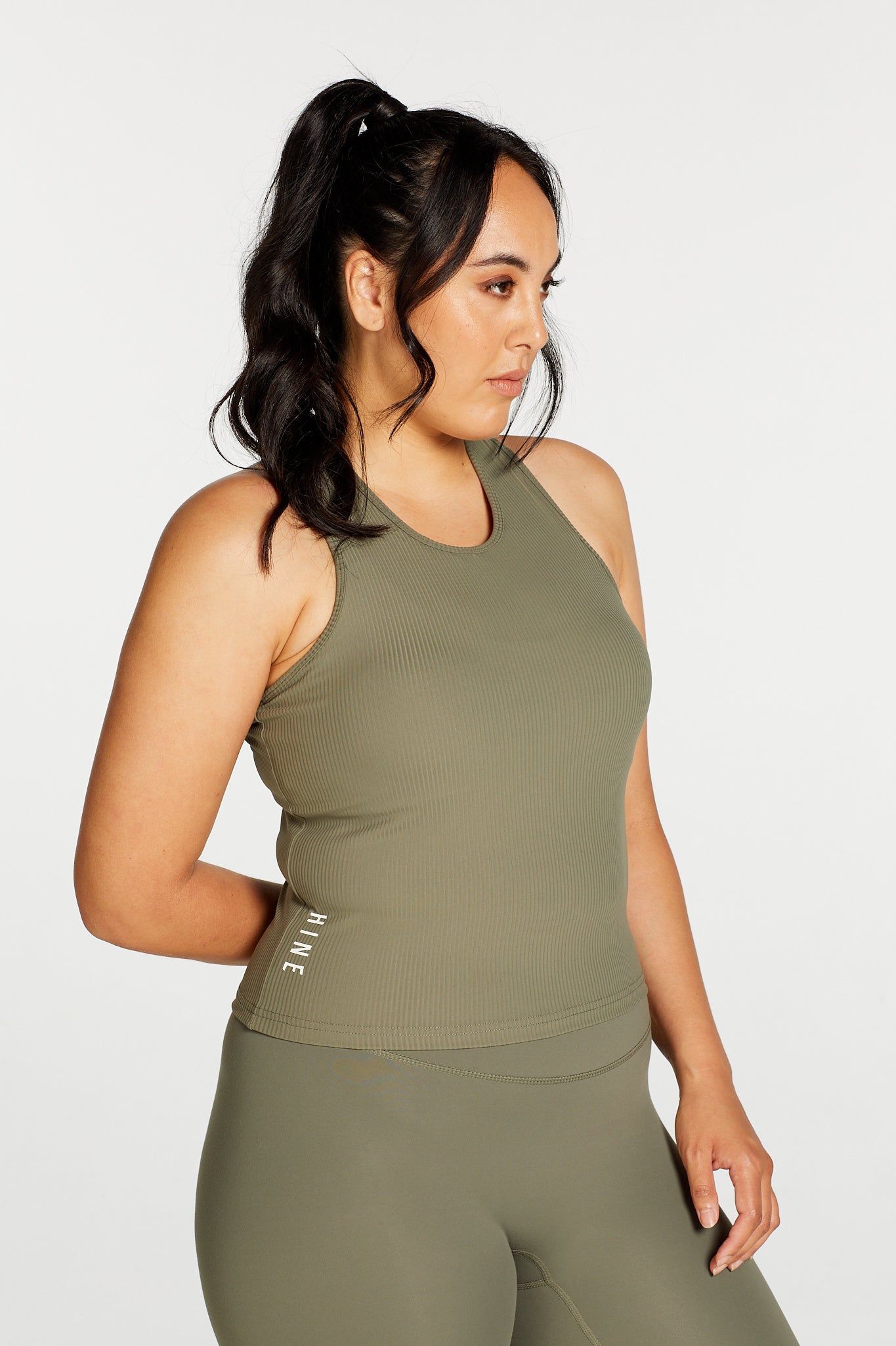 RIB RACERBACK SINGLET SAGE