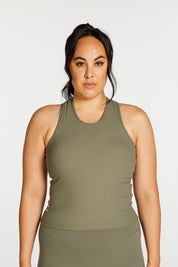 RIB RACERBACK SINGLET SAGE