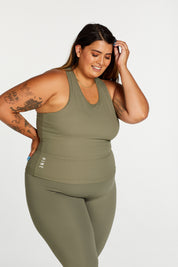 RIB RACERBACK SINGLET SAGE