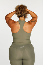 RIB RACERBACK SINGLET SAGE