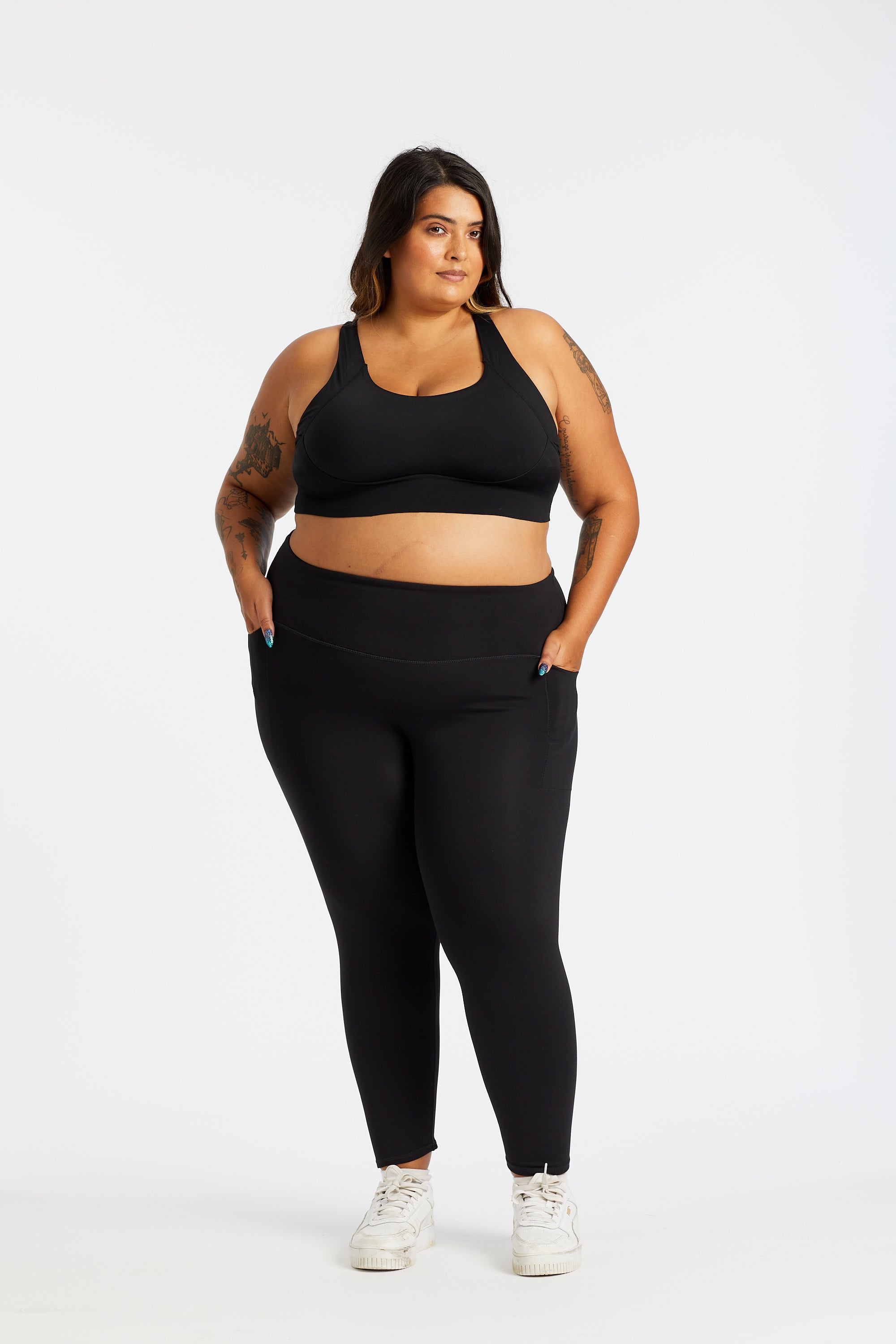 CORE FULL LENGTH LEGGINGS W/ POCKET ONYX
