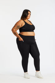 CORE FULL LENGTH LEGGINGS W/ POCKET ONYX