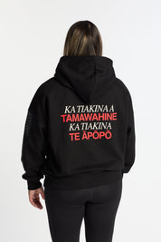 TAMAWAHINE HOODIE BLACK