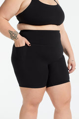CORE MID SHORT W/POCKET ONYX