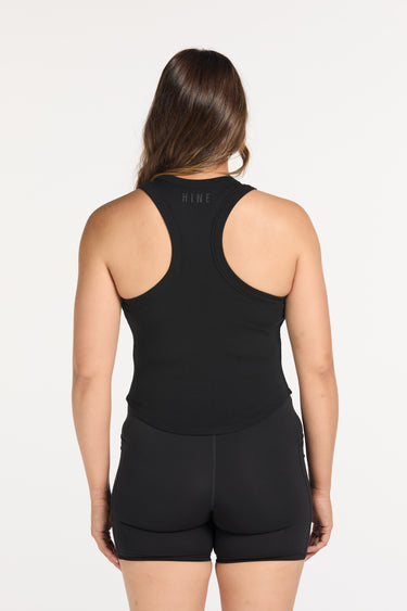 CROP RIB SINGLET ONYX