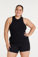 FULL LENGTH RIB SINGLET ONYX