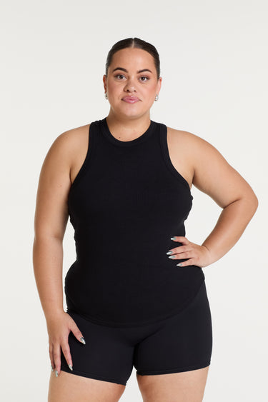 FULL LENGTH RIB SINGLET ONYX