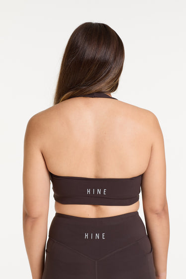 HALTER NECK BRA COCOA