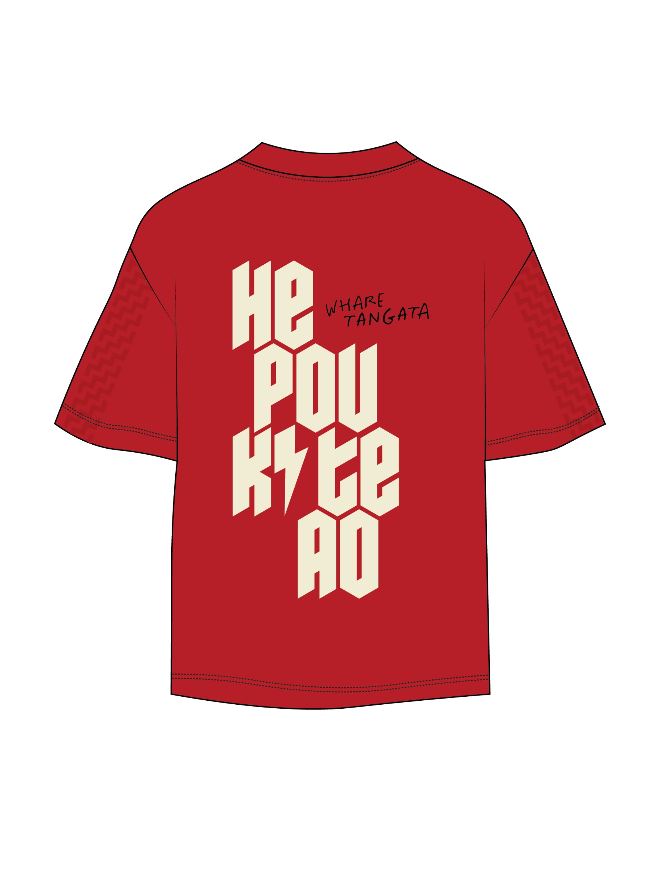 WHARE TANGATA TEE RED
