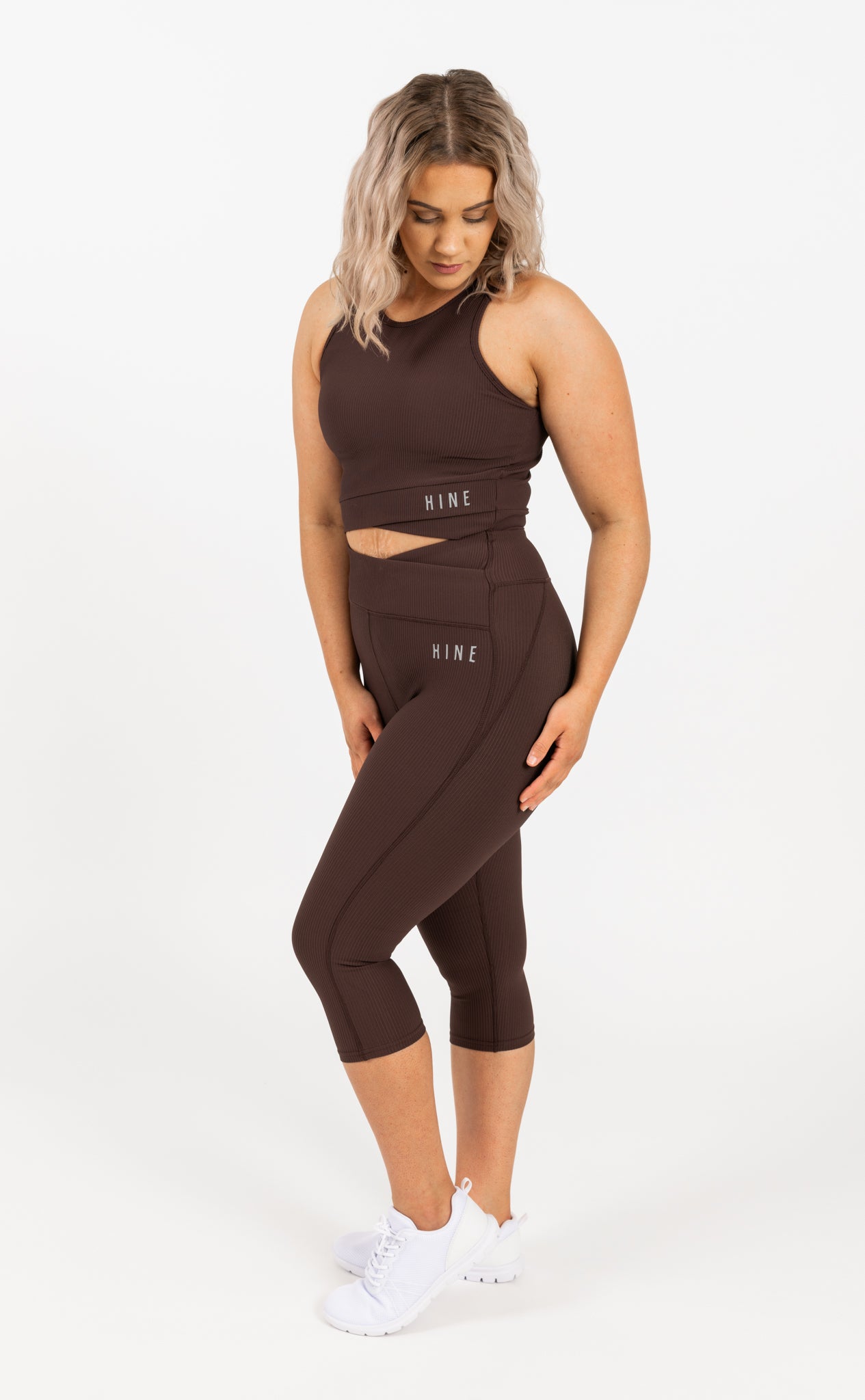 RECOVERY 3/4 LENGTH LEGGING ESPRESSO