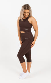 RECOVERY 3/4 LENGTH LEGGING ESPRESSO