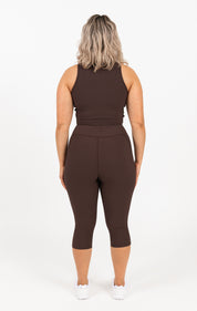 RECOVERY 3/4 LENGTH LEGGING ESPRESSO