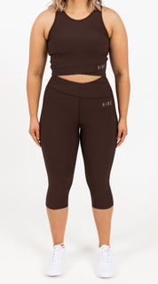 RECOVERY 3/4 LENGTH LEGGING ESPRESSO