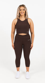 RECOVERY 7/8 LENGTH LEGGING ESPRESSO