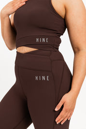 RECOVERY 7/8 LENGTH LEGGING ESPRESSO