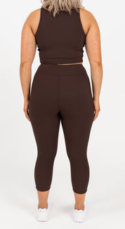 RECOVERY 7/8 LENGTH LEGGING ESPRESSO