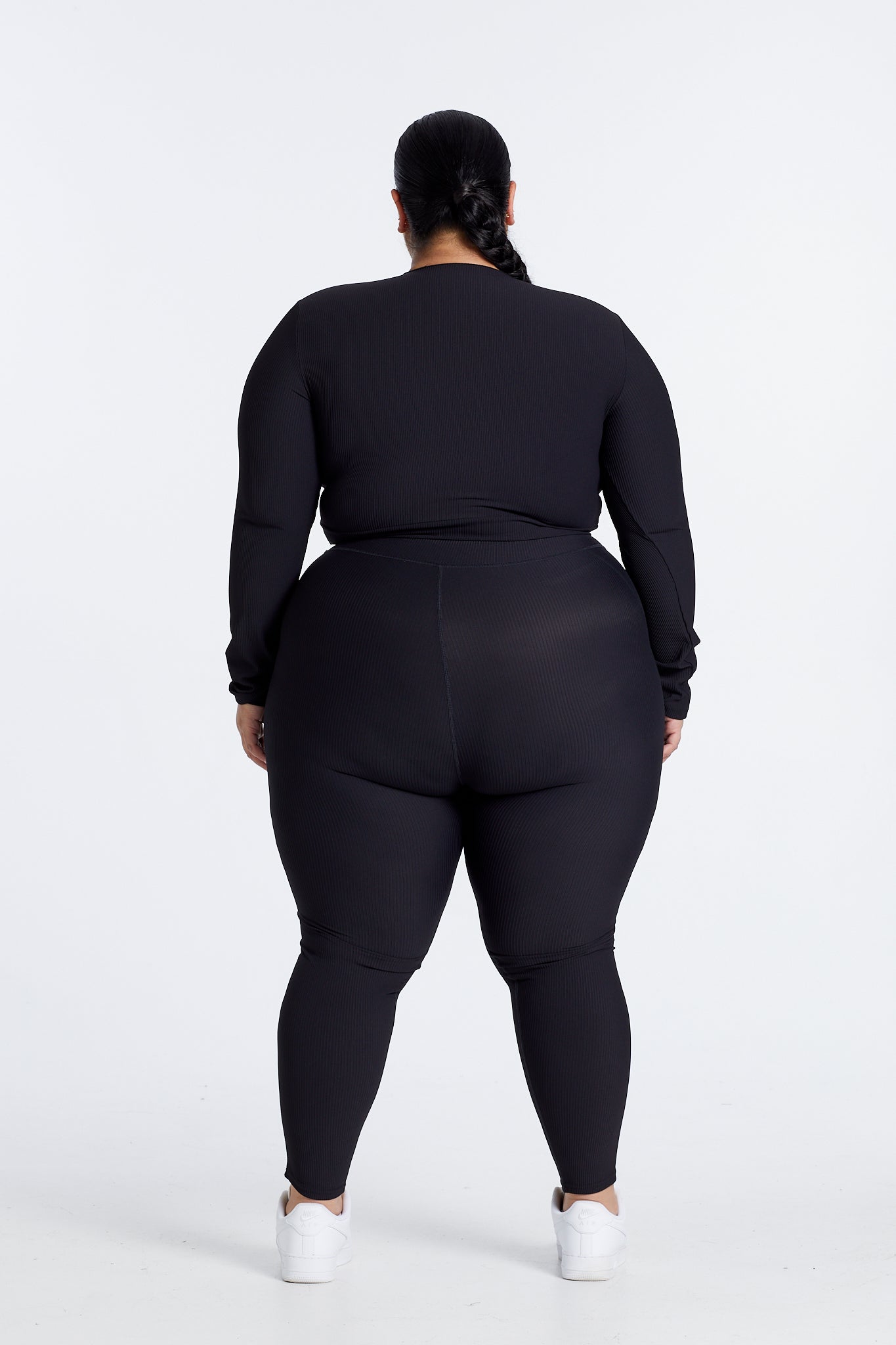 RECOVERY CROP LONG SLEEVE ONYX