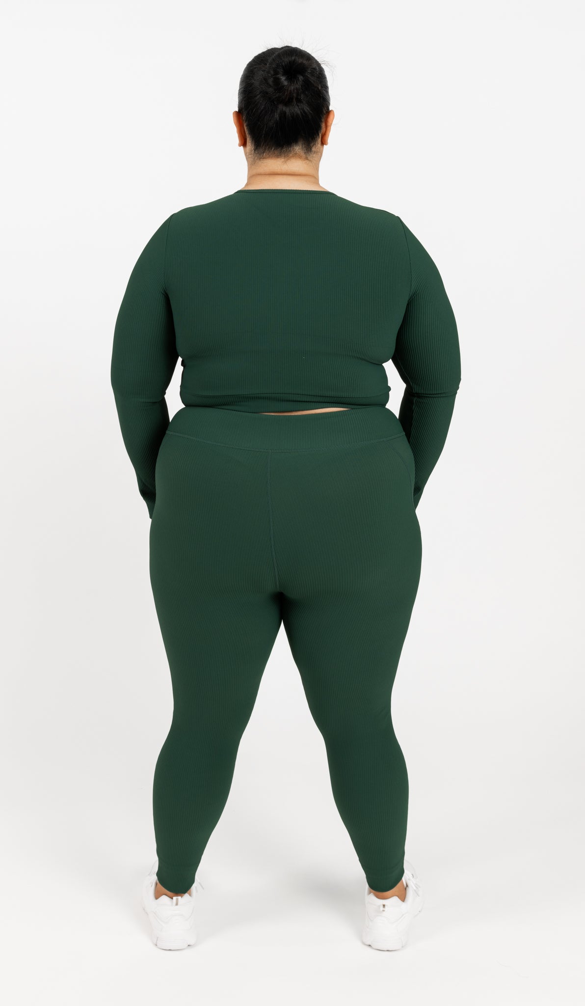 RECOVERY CROP LONG SLEEVE PINE