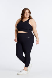 RECOVERY CROP TOP BRA ONYX