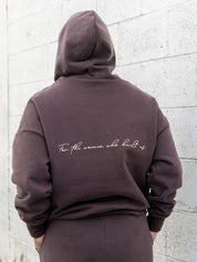 HINE PATCH HOODIE COCOA