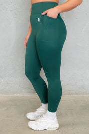 HYBRID FULL LENGTH LEGGING FOREST GREEN