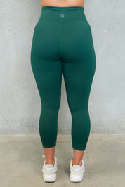 HYBRID 7/8 LEGGINGS FOREST GREEN