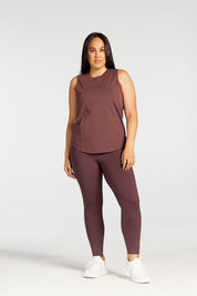 SIGNATURE MUSCLE SINGLET DEEP MAUVE