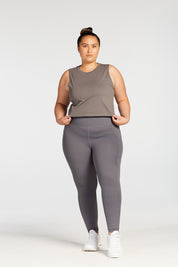 SIGNATURE CROP MUSCLE SINGLET STEEL