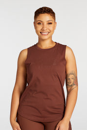 SIGNATURE MUSCLE SINGLET CHOCOLATE