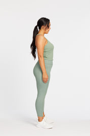 SIGNATURE RACERBACK CROP SEA GREEN