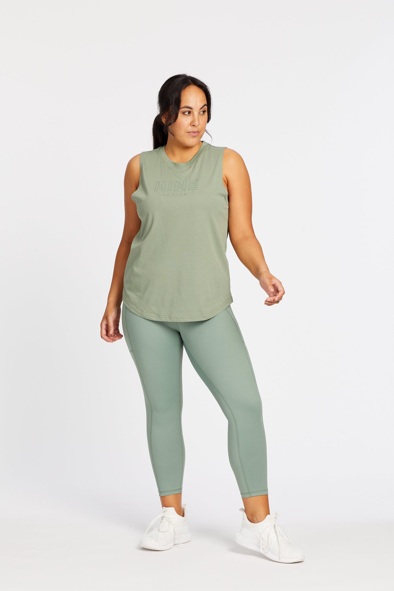 SIGNATURE MUSCLE SINGLET SEA GREEN